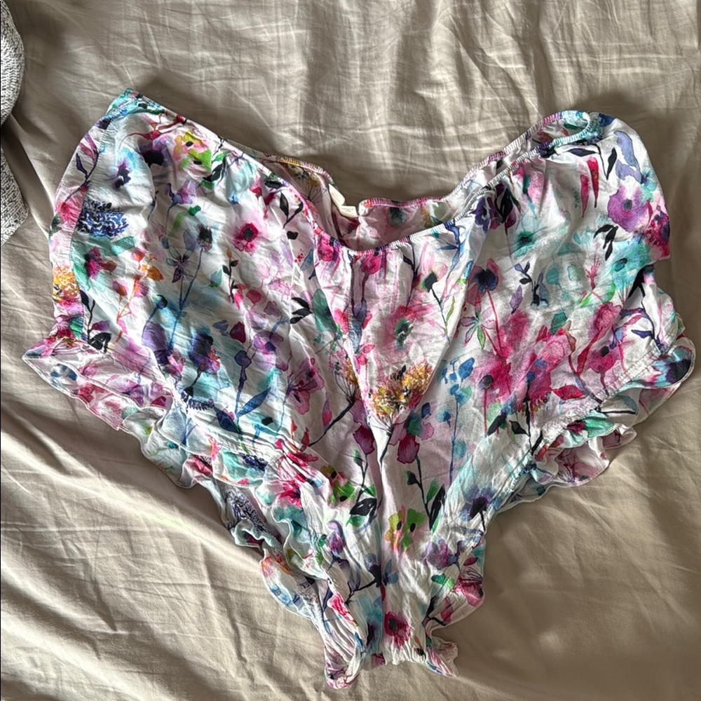 Floral Ruffle Shorts/Bloomers